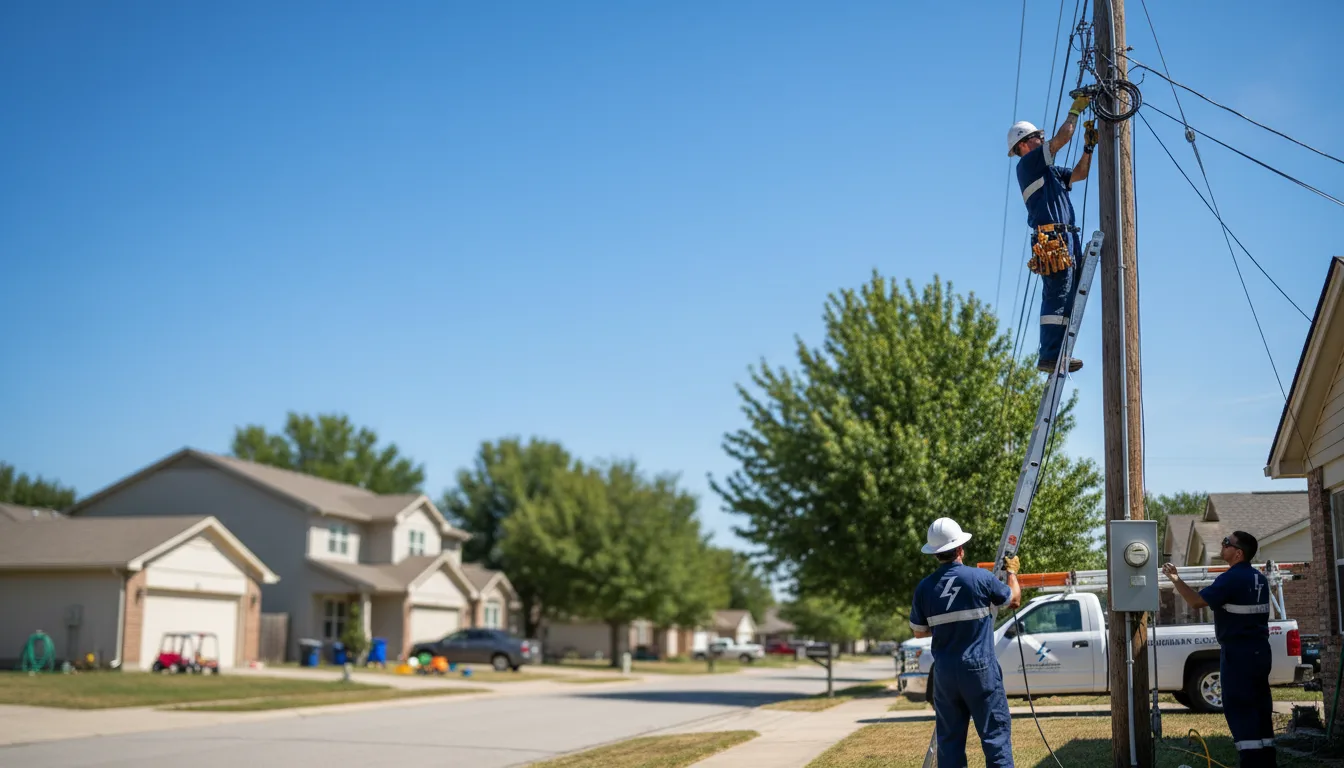 Residential electrician providing installation services in Wilber, NE